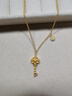 中國黃金（CHINA GOLD）足金精品如意鑰匙黃金套鏈項(xiàng)鏈送女朋友老婆生日七夕情人節(jié)禮物 約5.6g 曬單實(shí)拍圖