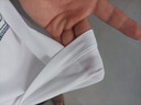 特步（XTEP）男裝短袖T恤秋季透氣半袖運動服薄款男士休閑冰絲體恤上衣健身服 白色-0163 （100%聚酯纖維） M （170/92A） 曬單實拍圖