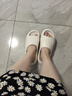 名創(chuàng)優(yōu)品（MINISO）家居拖鞋男女情侶家用舒適浴室防滑防臭涼拖鞋夏 珍珠白 38-39 曬單實(shí)拍圖