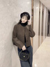 羅蒙（ROMON）外套女法式小香風(fēng)優(yōu)雅短款2025秋冬季新款高級(jí)感優(yōu)雅小個(gè)子上衣服 燕麥色 M  （90-110斤） 曬單實(shí)拍圖