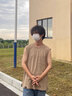 MR.25美式復(fù)古重磅純棉背心男夏季寬松休閑無(wú)袖T恤運(yùn)動(dòng)汗衫無(wú)坎肩上衣 卡其色 XL 【適合體重145-160斤】 曬單實(shí)拍圖