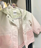 巴拉巴拉童裝女童外套連帽軟殼衣秋裝上衣潮 綠色調(diào)00344 120cm 曬單實(shí)拍圖
