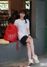 安踏運(yùn)動(dòng)套裝女夏季冰絲速干短袖t恤短褲女士衣服簡(jiǎn)約百搭女裝休閑服 白/黑-套裝 M/170 適合100-120斤 曬單實(shí)拍圖