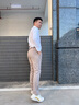九牧王男褲休閑褲男2025夏季冰絲褲商務(wù)長(zhǎng)褲直筒寬松薄款舒適新疆棉大碼 【冰絲】合體版+藏青+TB1EZ20153 33 .5碼175/84A(2.55)尺85cm 曬單實(shí)拍圖