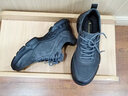 雅格獅丹（Aquascutum）男鞋2025夏季新款真皮透氣休閑運動鞋戶外防滑健步鞋子男 灰色 40 -適合運動鞋41碼 曬單實拍圖
