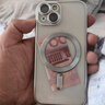 HotFire 適用蘋(píng)果13手機殼 iPhone13保護套 電鍍防摔鏡頭全包男女款磁吸透明殼-閃耀銀 曬單實(shí)拍圖