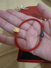周六福（ZLF）七夕禮物  黃金轉(zhuǎn)運(yùn)珠女款足金吉配三合生肖本命年手飾 定價(jià) 福(雞蛇牛)-1.30g 曬單實(shí)拍圖