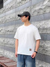 花花公子（PLAYBOY）【兩件裝】短袖t恤男夏季潮牌圓領(lǐng)寬松休閑半袖上衣服 白色+深灰 M 曬單實拍圖