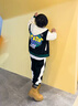 G.DUCKKIDS童裝男童秋裝套裝兒童衣服男大童春秋季連帽棒球服外套運(yùn)動裝男孩 黑色 170尺碼15~16歲【160-170cm】 曬單實拍圖
