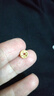 周大生黃金耳釘女足金耳飾5G小銅錢(qián)耳釘七夕情人節禮物送女友 0.95g 曬單實(shí)拍圖