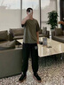 NASAMITOO美式潮牌冰絲褲子男夏季薄款青少年運(yùn)動(dòng)休閑褲小惡魔大碼束腳長(zhǎng)褲 黑色（BA21） XL （推薦體重120-140斤） 曬單實(shí)拍圖