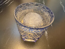 VIANASA'S江戶切子藍雛菊手工雕刻威士忌酒杯水晶玻璃杯高端洋酒杯送人禮盒 藍雛菊（單只禮盒裝） 280ml 1只 曬單實拍圖
