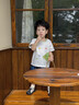優(yōu)奇寶寶夏季短袖夏裝嬰兒?jiǎn)渭恤上衣半袖薄款兒童衣服夏天外出衣服 快樂小魚 90 曬單實(shí)拍圖
