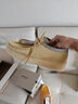 Clarks其樂ORIGINALS WALLABEE男鞋舒適潮流休閑鞋復古時尚袋鼠鞋 黃色 261700447 41 曬單實拍圖