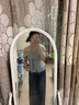 妙奕嘉短袖t恤女夏季新款2025女士t恤衫女款潮流上衣顯瘦遮肚設(shè)計感小眾 灰色不規(guī)則露肩格子拼接短袖 L 曬單實拍圖