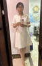 朗姿【Basic衣櫥】小黑裙法式輕禮服裙子女夏新款氣質(zhì)白色連衣裙 本白色 M 曬單實拍圖