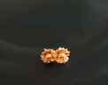 夢(mèng)金園太陽(yáng)花黃金耳釘女 向陽(yáng)而生古法足金鎏彩耳飾 生日禮物多退少補 金重約3.14g-鎏彩款 曬單實(shí)拍圖