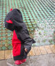HIPPO CANDY小惡魔兒童雨衣男童女童帶書包位幼兒園小學男孩寶寶怪獸親子雨披 惡魔 S 1件 曬單實拍圖