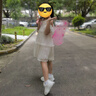 小野七天女童夏裝連衣裙2024新款夏天裙子兒童露肩公主裙小女孩夏季雪紡裙 兒童米白連衣裙 120 曬單實(shí)拍圖
