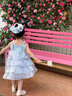 G.DUCKKIDS小黃鴨童裝公主裙女童夏季2025新款兒童連衣裙女孩子生日禮服夏裝 米白色 110 尺碼4~5歲【100-110cm】cm 曬單實(shí)拍圖