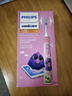 飛利浦（PHILIPS） 兒童電動(dòng)牙刷 4-6歲12歲寶寶充電式聲波震動(dòng)牙刷2種強度(自帶刷頭*2) 兒童生日禮物 小公主粉色款 2種力度 藍牙APP 曬單實(shí)拍圖