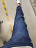 黑鯨海瀾之家旗下寬松窄腳牛仔九分褲男2025年夏季新品小直腳褲男 牛仔藍(lán)過(guò)渡色（中）07 L 曬單實(shí)拍圖