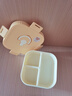 沃德百惠（WORTHBUY）水果盒便攜外出帶春游小學(xué)生專(zhuān)用兒童食品級密封零食保鮮便當飯盒 米黃3分格900ml 曬單實(shí)拍圖