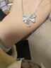 MEXNIA奢侈品飾品純銀蝴蝶結(jié)項(xiàng)鏈女氣質(zhì)輕奢潮鎖骨鏈配飾送女友520禮物 曬單實(shí)拍圖