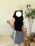 俞兆林白色蝴蝶結(jié)運(yùn)動(dòng)短褲女夏季薄款2025年新款闊腿休閑速干條紋五分褲 銀灰色 L 【推薦110-125斤】 曬單實(shí)拍圖
