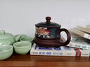 一把泥（yibani）宜興紫砂杯純手工男女杯子帶蓋辦公泡茶杯家用茶具鴻運(yùn)當(dāng)頭情侶杯 【金玉滿堂】經(jīng)典直筒杯 曬單實(shí)拍圖