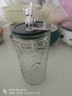 玻璃吸管水杯新款高顏值小熊吸管杯辦公室家用鉆石杯可愛創(chuàng)意杯子 鉆石小熊【透明色】 330ml 曬單實(shí)拍圖
