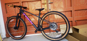 崔克（TREK）山地車 MARLIN 7 輕量升降座桿氣壓前叉油壓碟剎越野山地自行車 啞光黑色/透明亮面潑濺 直郵到家 ML（建議身高173-180CM） 12速 曬單實(shí)拍圖
