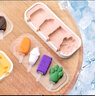 CLITON雪糕模具冰棒模具冰糕冰棍神器制冰盒硅膠DIY卡通輔食冷凍格2件套 曬單實(shí)拍圖