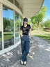 Calvin Klein Jeans【復(fù)刻90系列】25早春新款女士ck經(jīng)典直筒牛仔褲J225110 1BJ-牛仔深藍(lán) 27 曬單實(shí)拍圖