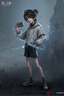 第五人格囚徒電競(jìng)cos服 盧卡OPH戰(zhàn)隊(duì)電競(jìng)原皮系列卡通動(dòng)漫二次元 灰色上衣+眼罩+脖套+黑色褲子 L(100-130斤) 曬單實(shí)拍圖