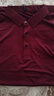 皮爾卡丹男裝 絲光棉短袖加肥加大t恤休閑純色潮流上衣肥胖子 加肥加大-男士寬松短袖-酒紅 2XL 180/96A 版型偏小建議拍大一碼 曬單實(shí)拍圖