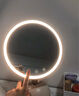 歌嵐gevilan 3D聯(lián)動(dòng)化妝鏡帶燈led補(bǔ)光美妝鏡子 七夕禮物情人節(jié)送女友老婆 桌面梳妝臺(tái)高清新婚梳妝鏡 奶昔白 曬單實(shí)拍圖