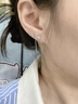 老鳳祥925銀藍色鳶尾花耳線(xiàn)耳環(huán)2025新款感生日禮物送女友閨蜜 藍色鳶尾花流蘇耳釘【品牌禮盒】 曬單實(shí)拍圖