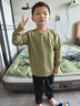 安踏童裝兒童衛(wèi)衣套裝男2025秋季休閑寬松長袖長褲運(yùn)動(dòng)跑步兩件套 -3煙青綠【套裝】 130 cm 曬單實(shí)拍圖