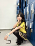 唐思薇套裝女美式甜心2025夏學院風小眾設(shè)計上衣短裙套裝顯瘦修身多巴胺 黃色短袖襯衫+格子半身裙(套裝) M 建議91-105斤 曬單實拍圖