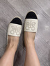 思加圖2026春季大麥鞋漁夫鞋懶人鞋一腳蹬女EDT18AA6 香風(fēng)黑白 34 曬單實(shí)拍圖