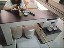 哈駱頓（HALODN）巖板茶桌椅組合現代家用陽(yáng)臺小戶(hù)型可移動(dòng)伸縮茶桌燒水壺一體茶臺 旋轉茶桌（黑）單桌+電器 長(cháng)100*寬50（展開(kāi)171*50）高77cm 曬單實(shí)拍圖