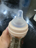 Grosmimi原裝進口格羅咪咪新生嬰兒防脹氣奶瓶仿真母乳液態(tài)硅膠嘴PPSU耐摔 玫瑰金（適合3-5-6月+） 300ml 曬單實拍圖