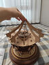 若物旋轉(zhuǎn)木馬八音盒音樂盒積木拼裝玩具模型拼圖兒童生日禮物女孩 曬單實(shí)拍圖