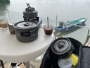 嘻由【全套配齊】戶外爐具露營裝備全套一體野炊卡磁爐燃?xì)庠钚驴钊?爐子+收納包+烤盤+贈(zèng)4氣 【30L黑色收納包套餐】 曬單實(shí)拍圖