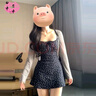 OTST早春法式藍色碎花吊帶連衣裙子女2025新款小個子氣質(zhì)掐腰包臀短裙 開衫+藍色短裙【套裝】 S 80-90斤 曬單實拍圖
