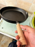 鐵仕達（Telssida）加厚鑄鐵小平底鍋無涂層牛排煎鍋不粘煎蛋鍋輔食鍋生鐵迷你早餐鍋 曬單實拍圖