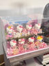 凱蒂貓HelloKitty正版手辦擺件盲盒太空艙送閨蜜女友孩kt貓公仔玩偶情人節(jié)生日禮物 凱蒂貓櫻花全家福8款【含展示盒+背景+裝飾花】 曬單實(shí)拍圖