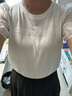 歐莎蕾絲泡泡袖t恤女2025年夏季新款甜美減齡時(shí)尚百搭高級感短袖上衣 白色 M 曬單實(shí)拍圖