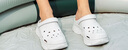 斯凱奇（Skechers）洞洞鞋女士夏季涼拖鞋泡泡鞋透氣厚底增高外穿沙灘鞋踩屎感 曬單實(shí)拍圖